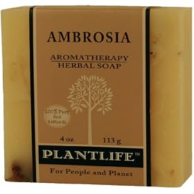 Ambrosia 100% Pure & Natural Aromatherapy Herbal Soap- 4 oz (113g)