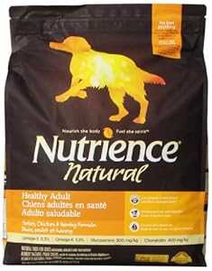 Nutrience Natural Healthy Adult Dog Food, 18-Pounds, Turkey, Chicken and Herring