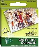 Pioneer Photo Corners Self Adhesive, Clear, 250-Pack