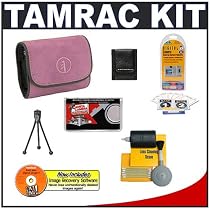 Tamrac 3583 Express 3 Camera Case (Pink) + Accessory Kit for Nikon Coolpix, Canon PowerShot, Pentax Optio, Olympus Stylus, Fuji FinePix, Kodak EasyShare, Casio Exilim, Panasonic Lumix, Samsung and Sony Cyber-Shot Digital Cameras