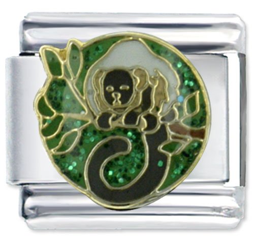 Endangered Olive Colobus Monkey Animal Italian Charms Bracelet Link