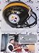 Rocky Bleier Autographed/Hand Signed Pittsburgh Steelers Mini Helmet with 4xSB Champs Inscription