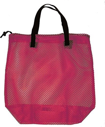 Baja Beach TBS Mesh Bag Tote for Swim, Toys, Boating, Hot Pink