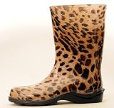 Womens Rain Boot in Zebra and Leopard by Plastex