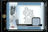 2005 Fleer Classic Clippings Cut of History Bob Gibson St Louis Cardinals Game Worn Jersey Baseball Card - Mint Condition - Shipped In Protective Display Case!