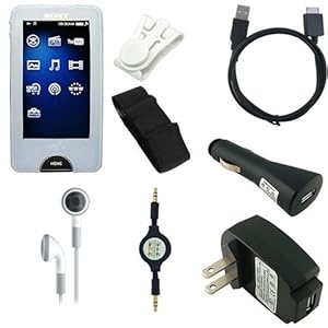 Sony Walkman X Series (X1051 & X1061) 16GB & 32GB Video MP3 Player Silicone Skin Case Cover (CLEAR) w/ USB 2in1 Sync and Charging Cable, USB Car Charger, USB Wall / Travel Charger, Earphones / Headphones and a Retractable Auxiliary (AUX) 3.5mm to 3.5mm MP3 Jack Cable Sony Walkman X Series (X1051 & X1061) 16GB & 32GB Video MP3 Player Silicone Skin Case Cover (CLEAR) w/ USB 2in1 Sync and Charging Cable, USB Car Charger, USB Wall / Travel Charger, Earphones / Headphones and a Retractable Auxiliary (AUX) 3.5mm to 3.5mm MP3 Jack Cable