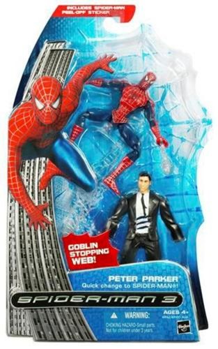 Childrens Toyshop  Toys : Spiderman 3 - Spider-Man Quick Chng Peter Parker