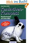 Kaninchen-Kompass. Rassekaninchen auf...