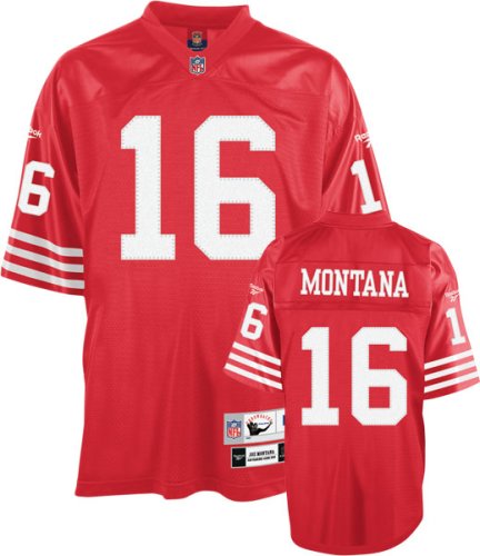 Joe Montana San Francisco 49ers Red Throwback NFL Premier Jersey - Medium