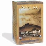 Numi Organic Tea Fair Trade Breakfast Blend, Full Leaf Black Tea, 18-Count Tea Bags (Pack of 3)