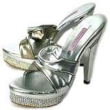 Tony Keuylian -- *T12 Silver High Heel -- Women's Shoes,Sandals