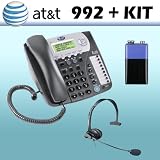 ATT 992 Two-Line Corded Speakerphone and Panasonic KX-TCA60