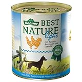 Dehner Best Nature Hundefutter Light Huhn, Karotten und Distel&Atilde;&para;l, 6 x 800 g, 1er Pack (1 x 4.8 kg)