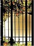 Tiffany Autumn Vine (Handstitched Tiffany Stained Glass)