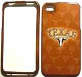 Texas Longhorns Mascot NCAA Apple iPhone 4 4S Faceplate Hard Cell Protector Case Snap On Cover