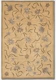 Couristan Silken Treasures Orchid Vines - 1850-0230 - Berber Ivory