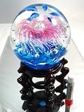 51T6BeF6UgL. SL160  Murano Glass Vase Mouth Blown Art Pink Huge Seaworld Dolphins Hand Sculpture K007