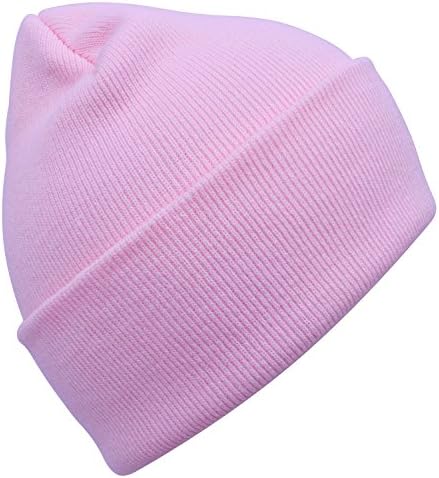 DIDKU Man Hat Winter Pink Hat for Warm Pink Cap Winter Warn Hat Caps Pink