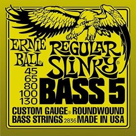 Ernie Ball 2836 Regular Slinky 5-String Bass Strings