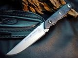 Tops Knives TNT01 Tennessee Tickler Fixed Blade Knife with Black & Blue G-10 Handles