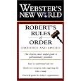 Webster's New World Robert's Rules of Order: Simplified and Applied