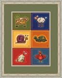 6 Petits Animals by Raphaele Goisque - Framed Artwork