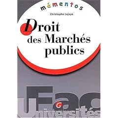 M�mento droit des march�s publics