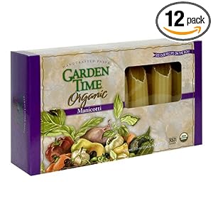 Garden Time Organic Semolina Manicotti, 7.5-Ounce Units (Pack of 12) by Garden Time