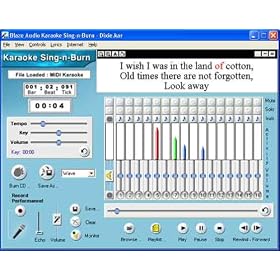 Karaoke Sing-n-Burn-the Perfect Practice Accompanist-Control Speed, Pitch, Individual Track Volume-Plays Any MIDI File