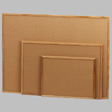 Sparco Products Cork Board, 3'x2', Wood Frame by Sparco