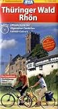 ADFC-Radtourenkarte 17 Th&uuml;ringer Wald / Rh&ouml;n 1 : 150 000: Bett und Bike - Rad und Bahn - Radfernwege - 