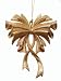 Seasons of Elegance Gold Glitter Bow Christmas Ornament 6"