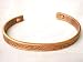 COPPER NEODYMIUM MAGNETIC BRACELET WITH CHRISTIAN FISH DESIGN