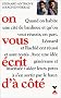 On vous �crit d'� c�t�