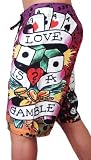 New Ed Hardy Love is a Gamble Sunset Board Shorts Swim Surf Trunks EHM01GM