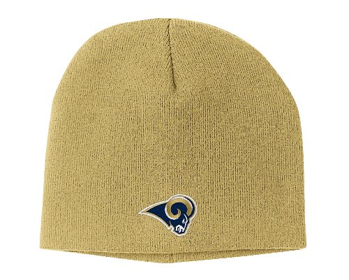 NFL Men's End Zone Uncuffed Knit Hat - K173Z (St. Louis Rams, One Size Fits All)