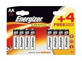 Energizer Ultra Plus Batteries AA 4 + 4 Free (8 Pack)