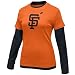 Nike San Francisco Giants Ladies Orange-Black Cooperstown Layered Long Sleeve T-shirt