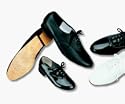 Men's White Leather Tap Oxfords Tap Shoes