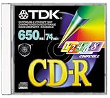 TDK CD-R74MGAX CD-R, 74 Minute, 650 MB (Single with Jewel Case)