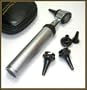 NEW Pro QUALITY 3.2V HALOGEN OTOSCOPE SET includes DISPOSABLE SPECULA ADAPTOR and 3 sizes of reuseable specula plus Zippered Leathette Case