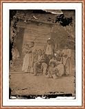 Civil War Photo (M): Beaufort South Carolina. Negro family representing several generations. All born on