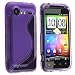 Buy Here Click HereĀ® Soft TPU Rubber Skin Gel Case for HTC Droid Incredible 2 / Incredible S, Frost Dark Purple S Shape