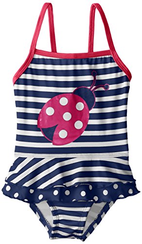 Pink Platinum Baby Girls' Stripe Lady Bug 1 Piece