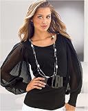 Billowy-sleeve top