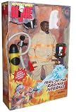 51T6pPzpNgL. SL160  G.I. Joe 1999 The Adventures 35 Years 12 Inch Action Figure   Peril Of The Raging Inferno Fireman with Water Spraying Hose  African American Version