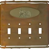 RUSTIC CABIN Switchplates Outlet Covers, Rockers, GFCI 4 Toggle