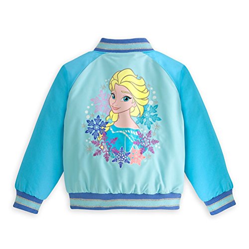 Disney Authentic Frozen Varsity Jacket for Girls with olaf and Elsa