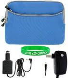 Dell Inspiron Mini 10 Inch 10.1 Inch Notebook Sleeve Case - Bundle with 12V Car and Wall Charger