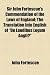 Sir John Fortescue's Commendation of the Laws of England; The Translation Into English of "De Laudibus Legum Angli]"